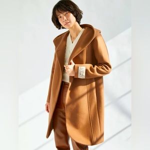 Aritzia Borda Fairmont Camel Wool Coat
